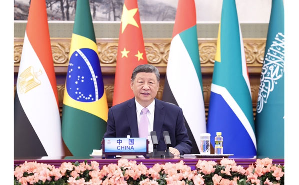 习近平出席金砖国家领导人线上峰会并发表重要讲...